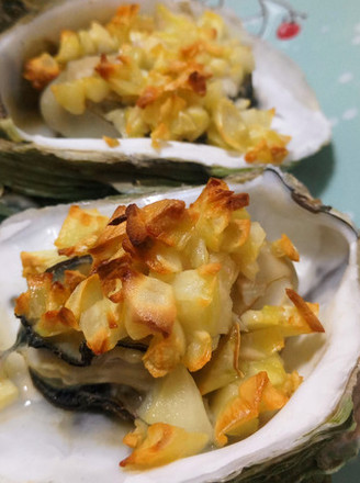 Grilled Oysters with Garlic recipe