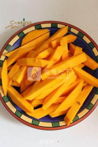 Baked Pumpkin with Salted Egg Yolk recipe