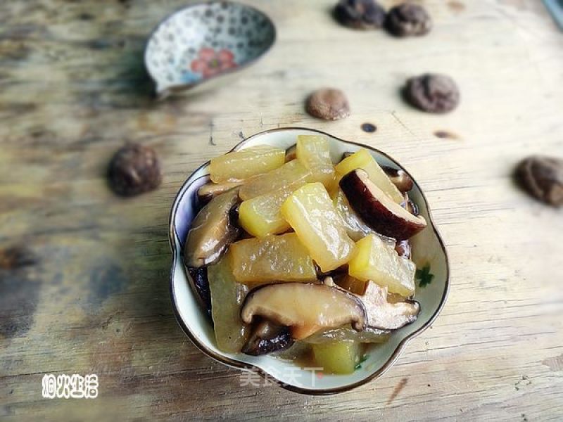 Grilled Winter Melon with Shiitake Mushrooms recipe