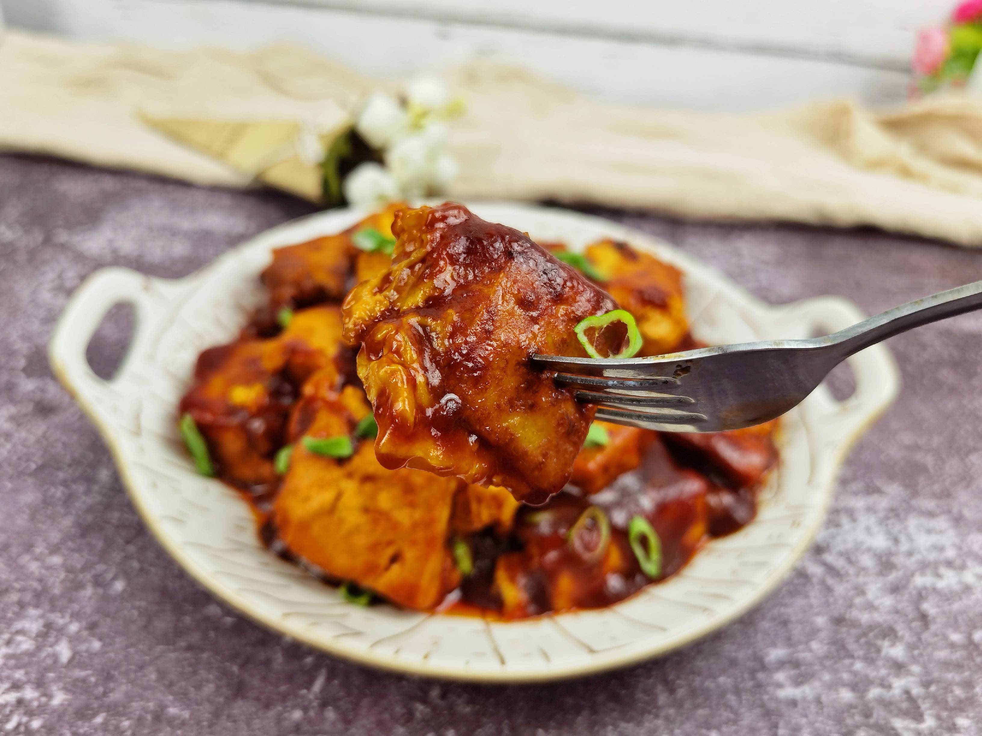 Tofu Do It Like This-lazy Version of Tofu in Tomato Sauce, Delicious to The Plate recipe