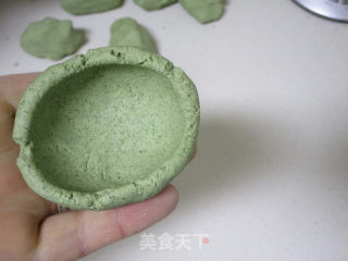 #春食野菜香# Salted Egg Yolk Pork Floss Green Tuan recipe