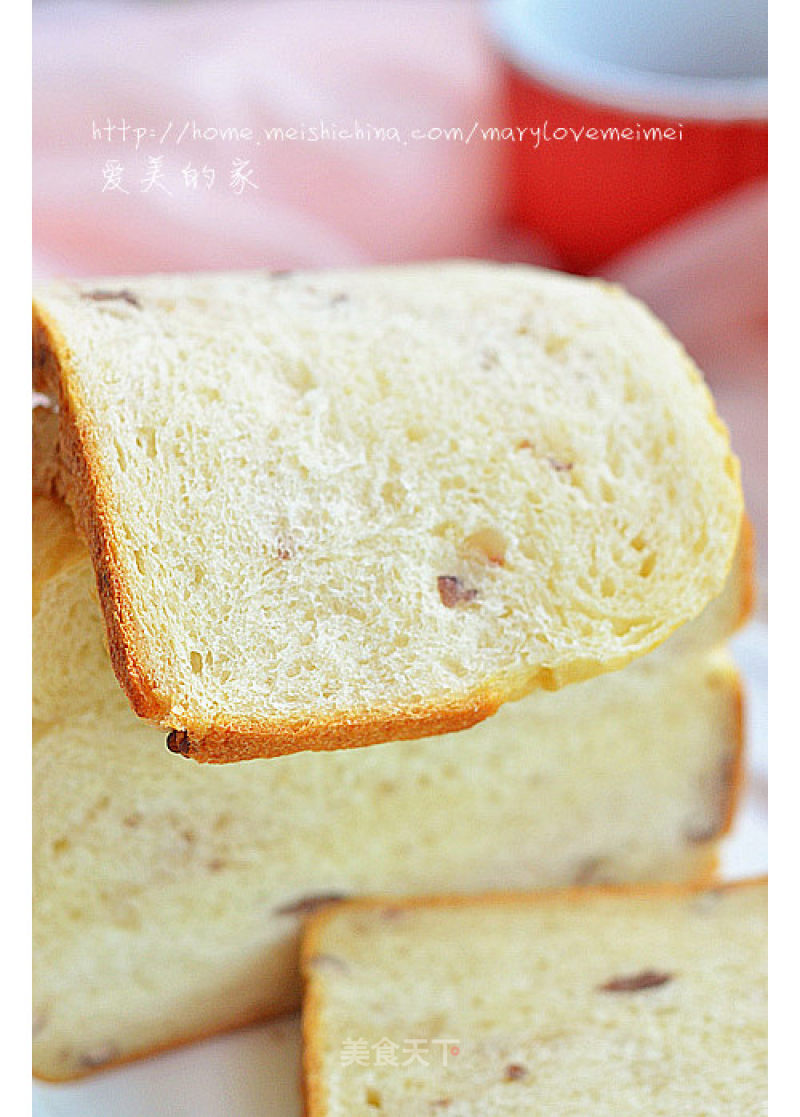 Toast that Can Lower The Waist --- Tangzhong Honey Bean Toast (bread Machine Version) recipe