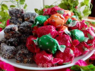 Coconut, Red Dates, Sesame and Walnut Candy recipe