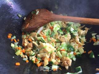 Scallion Fried Rice with Egg recipe