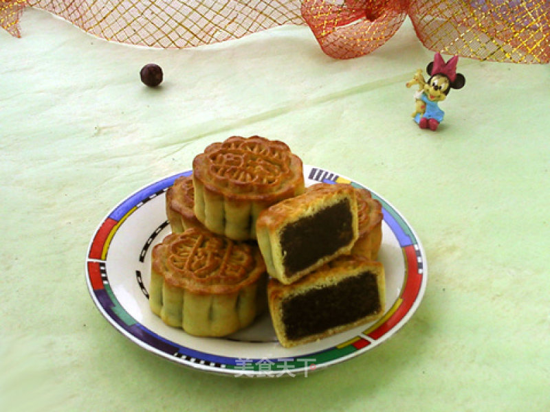Taiwanese Honey Mung Bean Paste Mooncake recipe