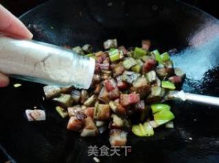 Fried Eggplant with Bacon recipe