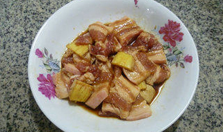 Steamed Pork Belly with Dried Radish recipe