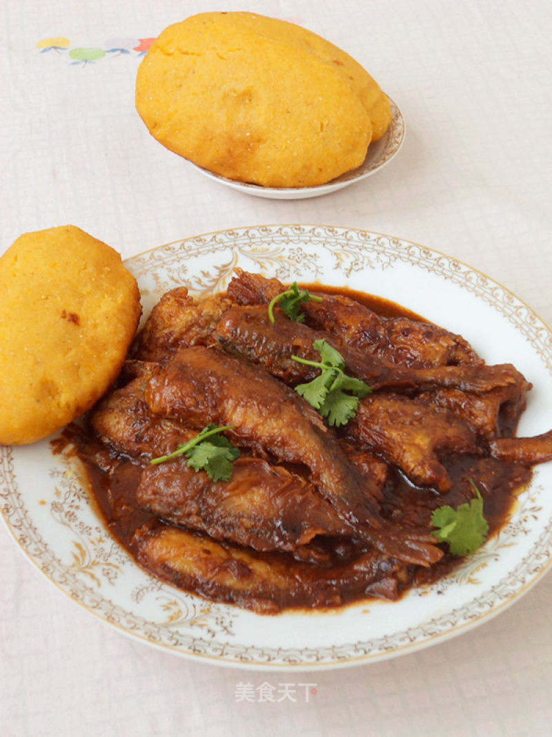 Stewed Small Yellow Croaker with Pancakes recipe