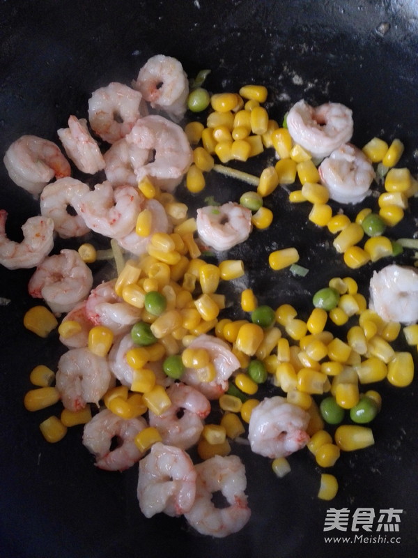 Corn Pea Shrimp recipe