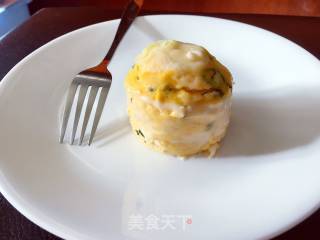 Golden Cheese Muffin Shrimp Cake (no Oven Version) recipe