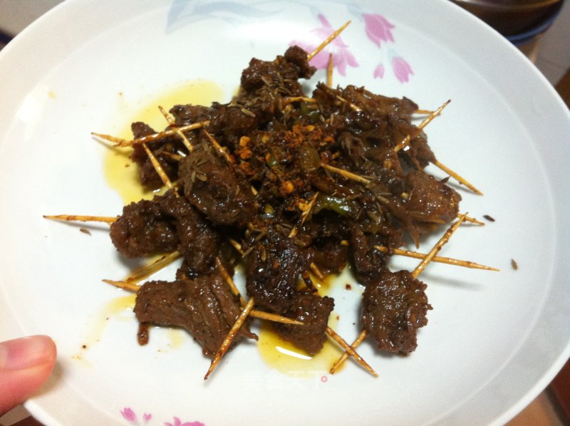 Lamb Skewers Toothpick Meat without Oven Version recipe