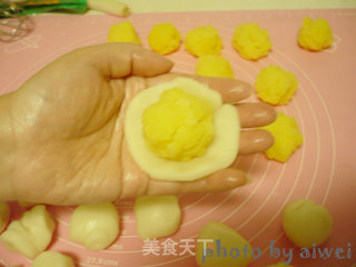 Snowy Mooncakes with Custard Filling recipe