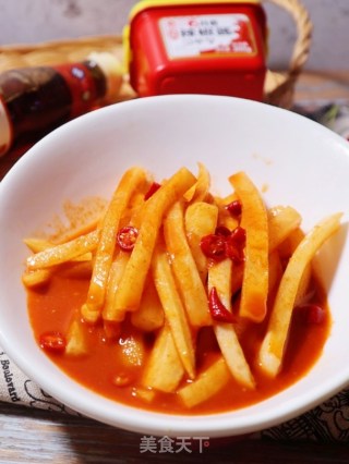 Appetizer 💯 Sweet and Spicy Dried White Radish (simple and Quick Pickling Cold Vegetables, Pickles) recipe