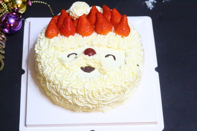 Santa Cream Birthday Cake recipe