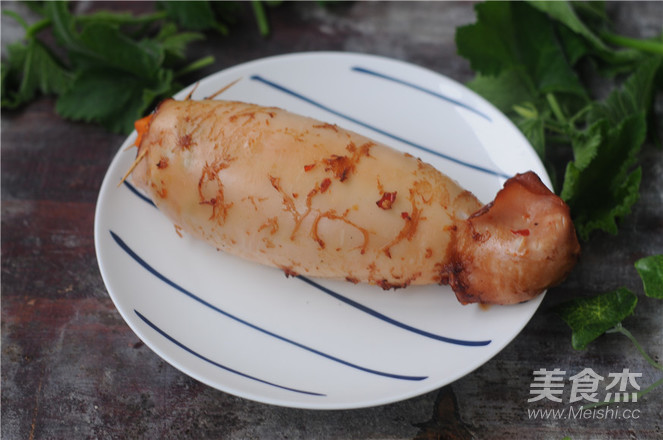 Grilled Squid Wrapped Rice recipe