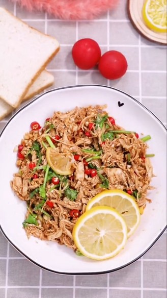 Low-calorie Cold Chicken Shreds recipe