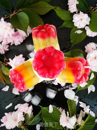 # Fourth Baking Contest and is Love to Eat Festival# Three-color Fruit Popsicles recipe