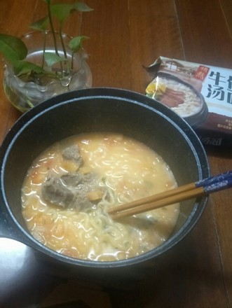 #中卓牛骨汤面#tomato Beef Noodle