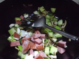 Sausage and Diced Vegetables recipe