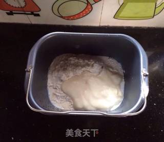 #四session Baking Contest and It's Love to Eat Festival#salad Sauce Pork Floss Bun recipe