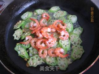 Fried Shrimp with Okra recipe