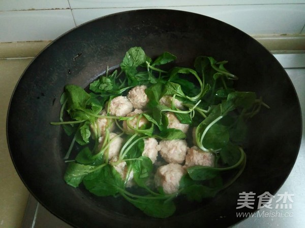 Chinese Cabbage and Shrimp Paste Tofu Meatball Soup recipe