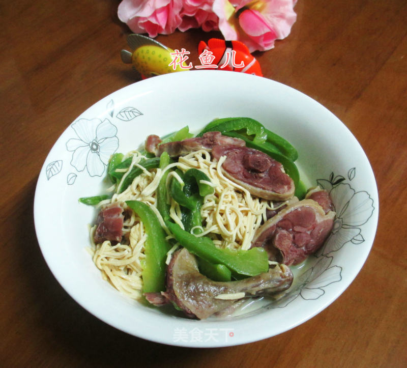 Dried Duck Legs with Dried Peppers recipe