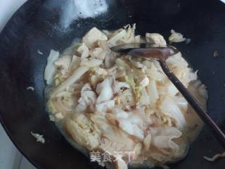 Chinese Cabbage Stewed Vermicelli and Frozen Tofu recipe