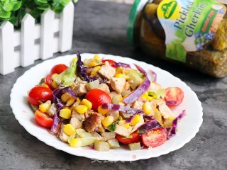 Sour Melon Chicken Salad recipe