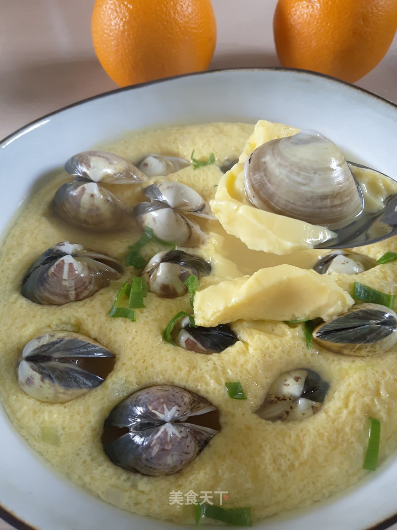 Clams Steamed Egg recipe