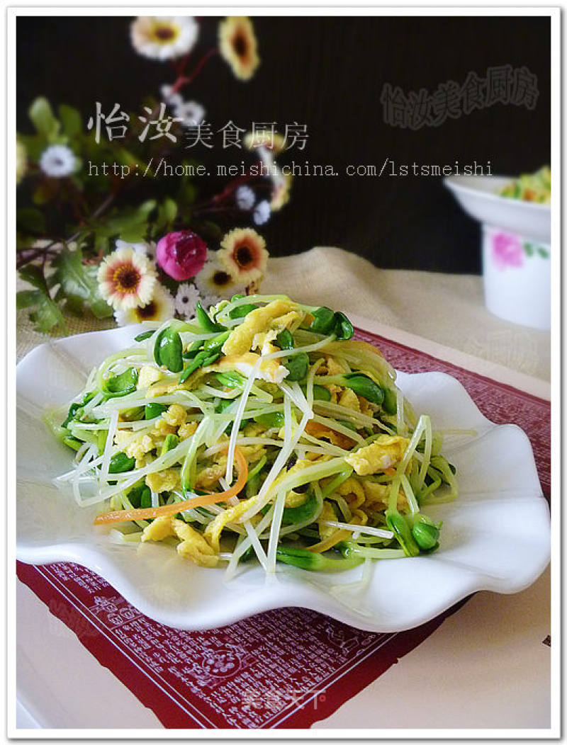 [yiru's Private Room Quick-hand Stir-fry] Zero Skills to Create Beauty and Beauty, Cheap Stir-fry---black Bean Sprouts Scrambled Eggs recipe