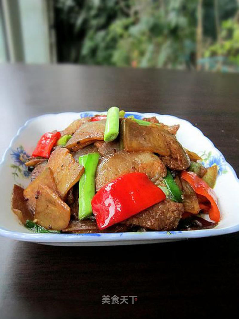 Braised Pork Belly with Dry Green Radish recipe