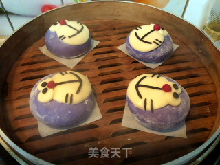 Ding Dong Cat Bean Paste Mochi Buns recipe