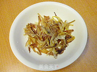 Stir-fried Snow Peas with Dried Squid recipe