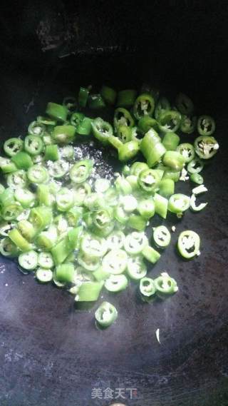 Green Pepper Stir-fried Dregs recipe