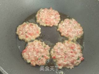 Red Pepper Minced Pork Pancakes recipe