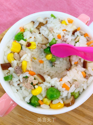 Steamed Rice with Seasonal Vegetables recipe