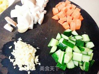 Stir-fried Mantou Ding recipe