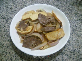 Stir-fried Pork Lung with Fragrant Dried Onion recipe