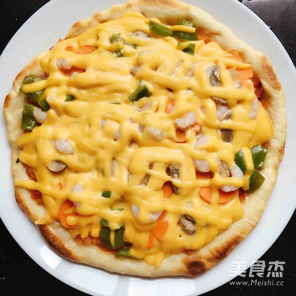 Pan Seafood Pizza recipe