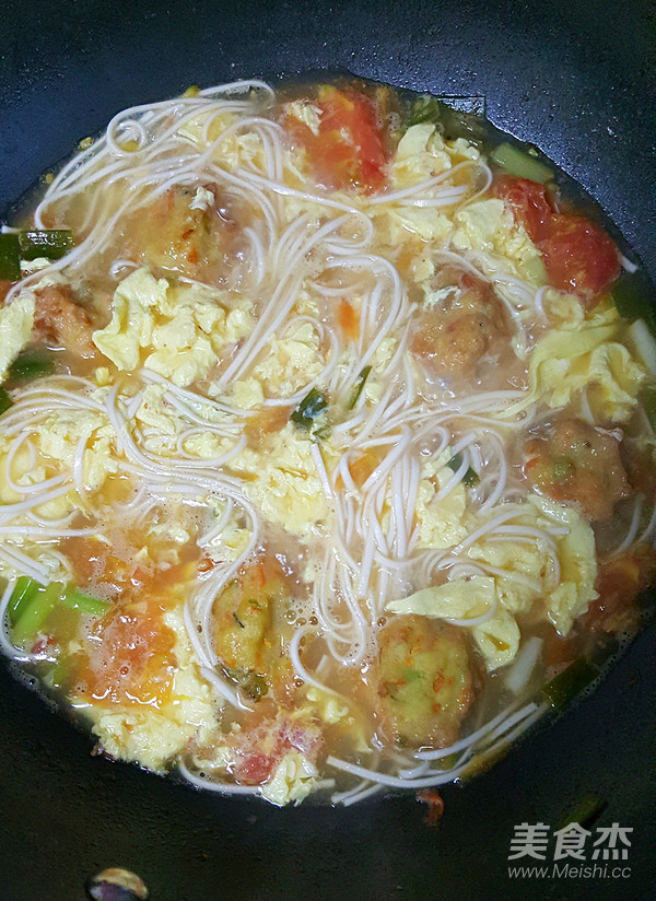 Tomato Meatball Noodle recipe