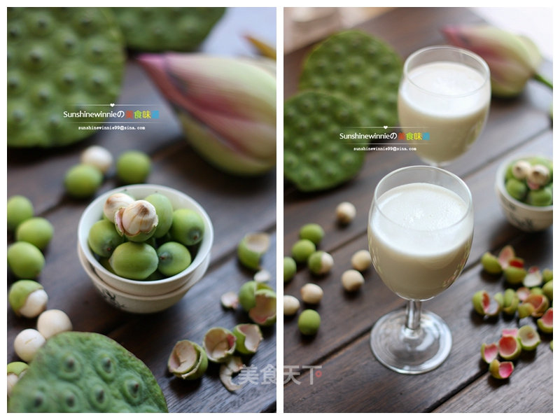 Seasonal Food---coconut Fragrant Lotus Seed Dew recipe