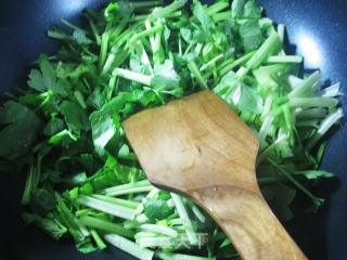 Fried Celery with Crab Sticks recipe