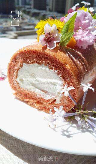 #四session Baking Contest and It's Love to Eat Festival#red Velvet Cream Cake Roll recipe