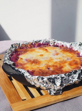 Net Red Snack Cheese Baked Purple Sweet Potato recipe