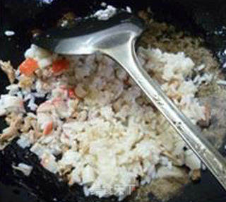 Tuna Crab Stick Fried Rice recipe