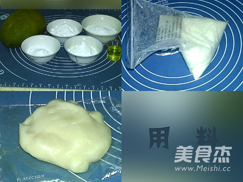 Mango Coconut Snowy Mooncake recipe