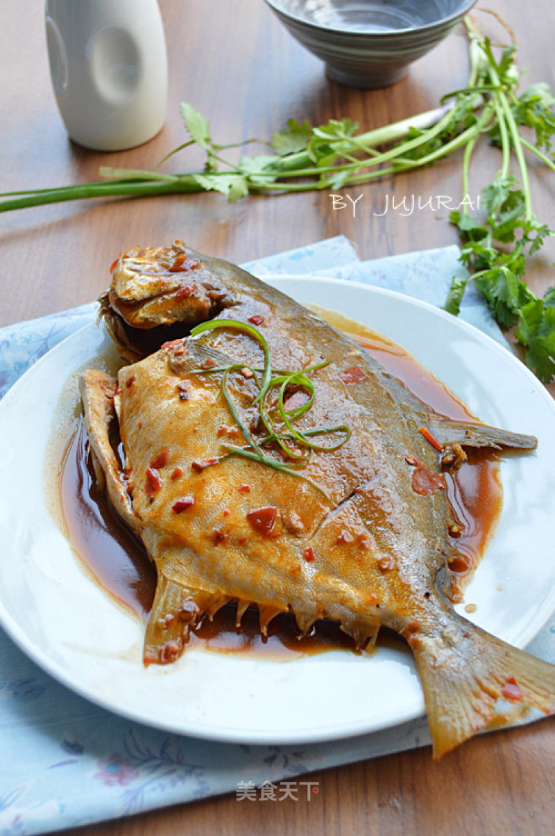Braised Pomfret recipe