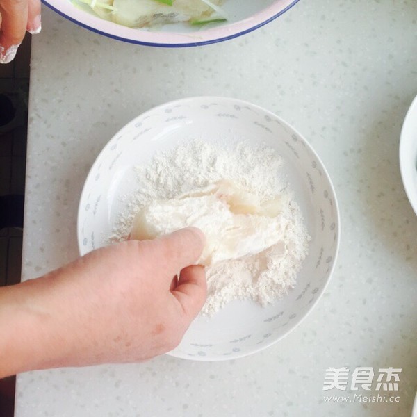 Pan-fried Egg Flower Cod recipe