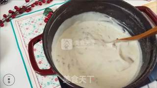 Creamy Mushroom Soup in A Cast Iron Pot recipe